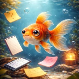 My memory is like a gold-fish’s!
